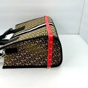 Dkny | Bags | Dkny Carlita Md Tote Bag Beige Base Brown Logo  display picture 1